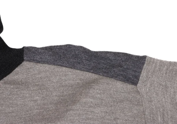 MM6 Wool Switching Turtleneck Knit Sweater K-167858_006