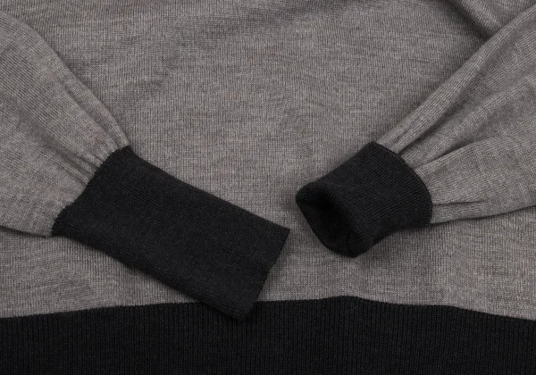 MM6 Wool Switching Turtleneck Knit Sweater K-167858_008