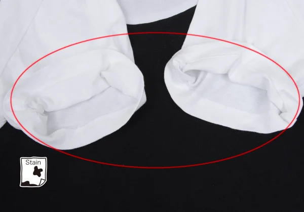 MM6 Bicolor Switching Cropped T-shirt K-167860_006