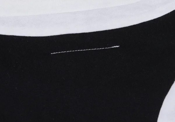 MM6 Bicolor Switching Cropped T-shirt K-167860_010