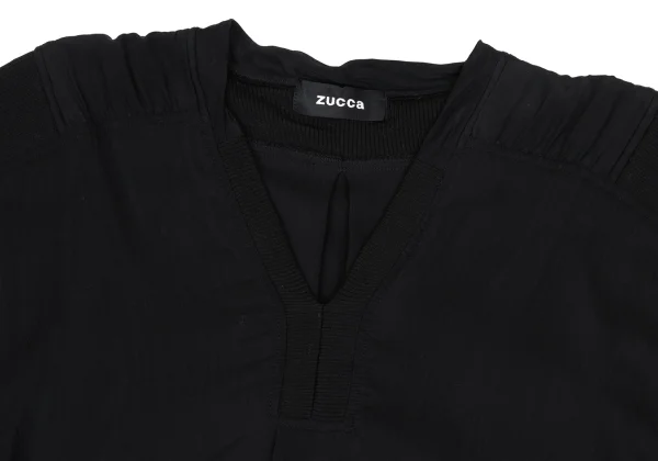 zucca Rib Switching Sleeveless Blouse K-167862_004