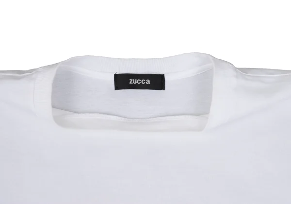 zucca Tiger Print Mixed-material Sleeve T-shirt K-167863_004