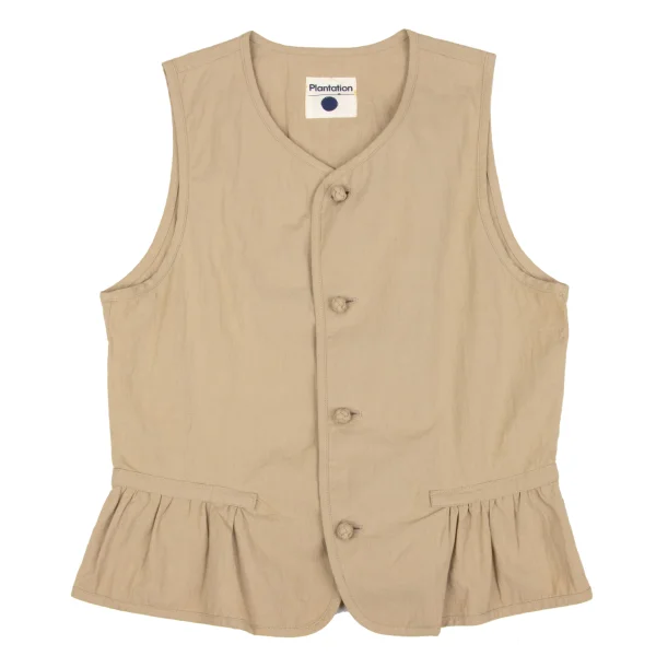 Plantation Cotton Linen Vest K-167865_002