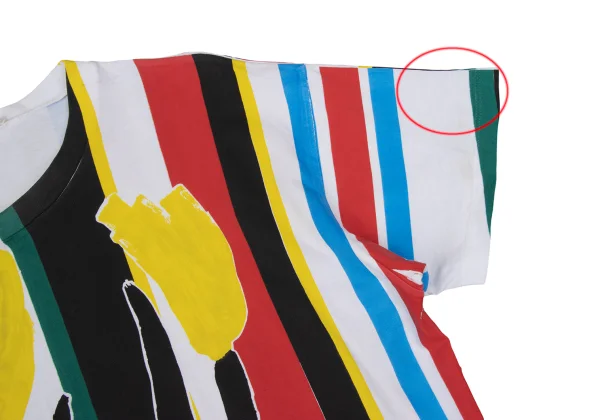 MARNI Colorful Striped Floral Print T-shirt K-167870_007