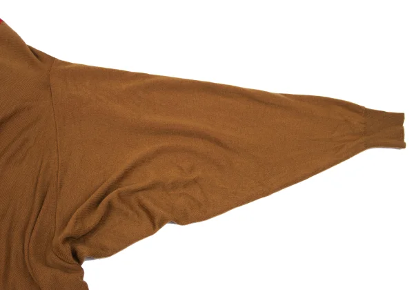 PLEATS PLEASE Color-trimmed Bicolor Knit Long Cardigan K-167871_006