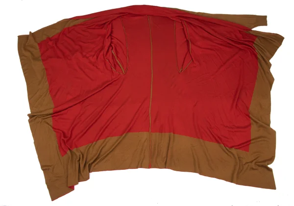 PLEATS PLEASE Color-trimmed Bicolor Knit Long Cardigan K-167871_009