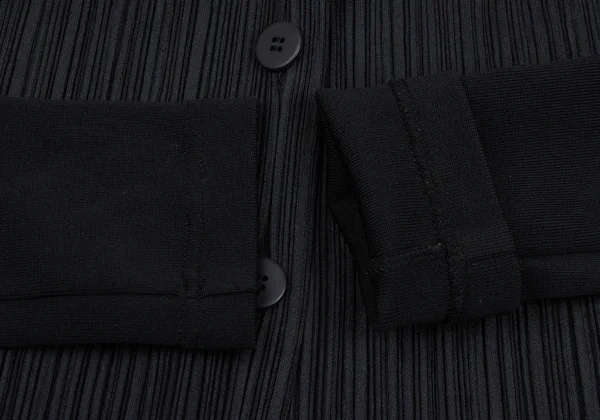 PLEATS PLEASE Rib Long Sleeve Switching Jacket K-167872_006