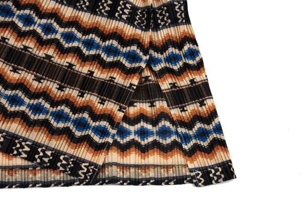 PLEATS PLEASE Printed High-neck Short Sleeve Tunic K-167874_007