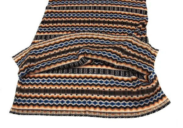 PLEATS PLEASE Printed High-neck Short Sleeve Tunic K-167874_008