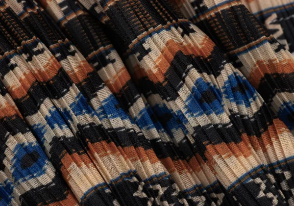 PLEATS PLEASE Printed High-neck Short Sleeve Tunic K-167874_011