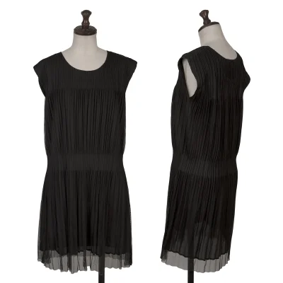 PLEATS PLEASE Mesh Layered Sleeveless Tunic