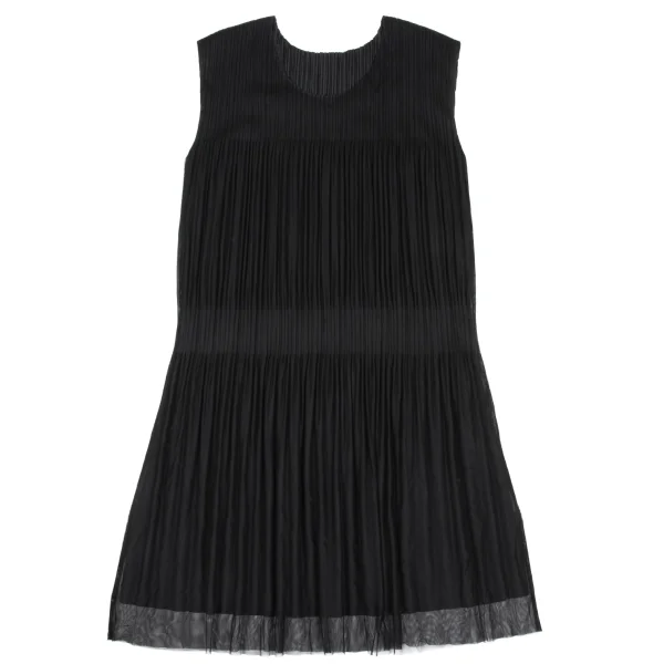 PLEATS PLEASE Mesh Layered Sleeveless Tunic K-167875_002