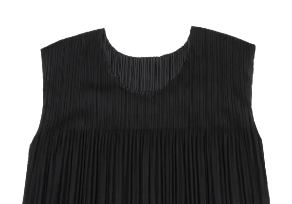 PLEATS PLEASE Mesh Layered Sleeveless Tunic K-167875_003