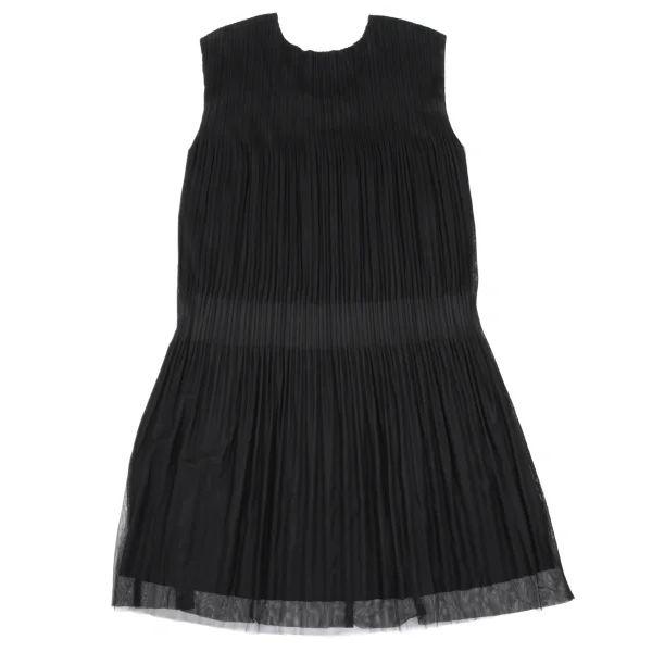 PLEATS PLEASE Mesh Layered Sleeveless Tunic K-167875_009