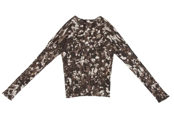 PLEATS PLEASE Mottled Paint Print Top K-167876_002
