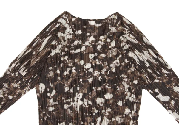 PLEATS PLEASE Mottled Paint Print Top K-167876_003