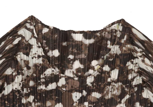 PLEATS PLEASE Mottled Paint Print Top K-167876_004