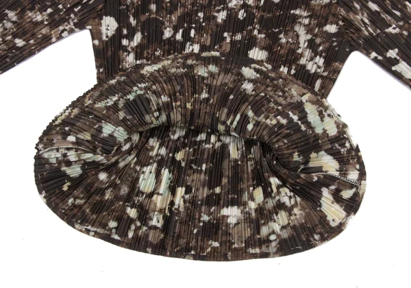 PLEATS PLEASE Mottled Paint Print Top K-167876_009
