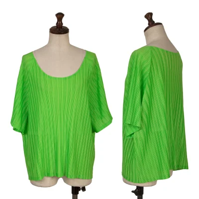 PLEATS PLEASE Raglan Short Sleeve Top