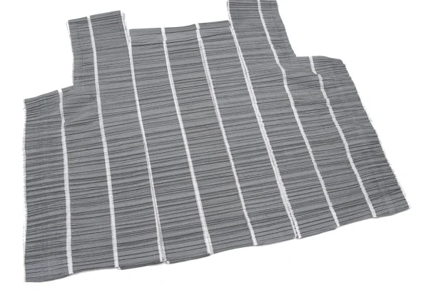 PLEATS PLEASE Striped Weave Square-neck Sleeveless Blouse K-167878_006