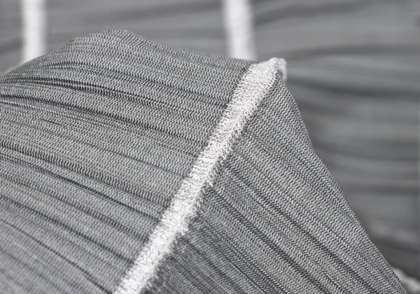 PLEATS PLEASE Striped Weave Square-neck Sleeveless Blouse K-167878_010