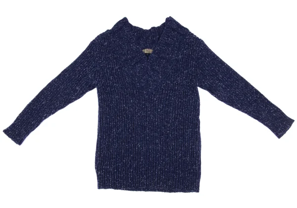 Y's V-neck Mix Knit Sweater K-167882_002