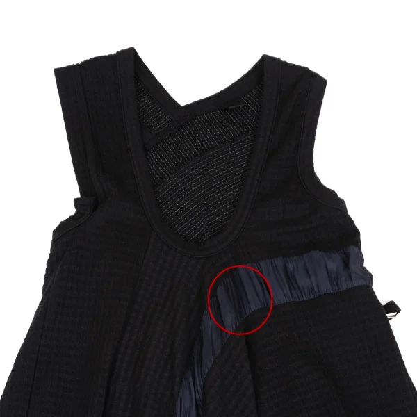 Y's Line Switching Check Weave Sleeveless Dress K-167883_003