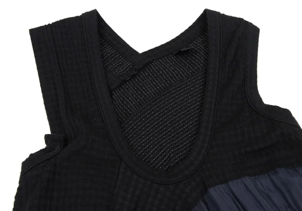 Y's Line Switching Check Weave Sleeveless Dress K-167883_005