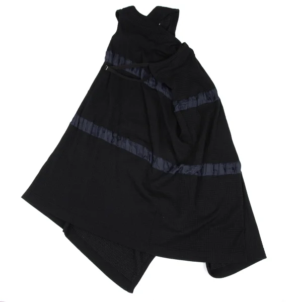 Y's Line Switching Check Weave Sleeveless Dress K-167883_010