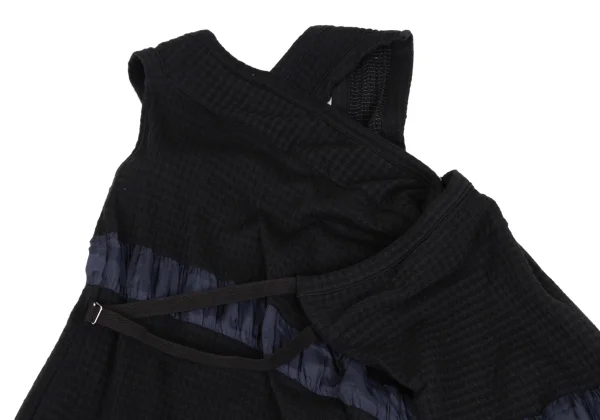 Y's Line Switching Check Weave Sleeveless Dress K-167883_011