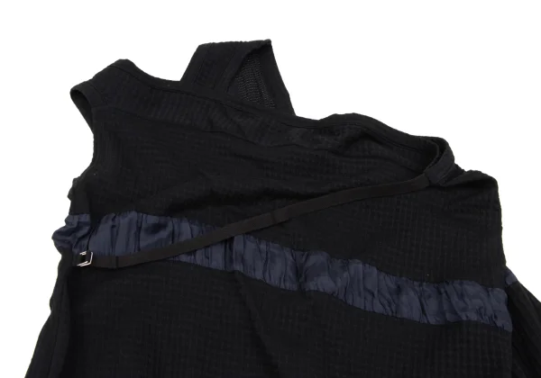 Y's Line Switching Check Weave Sleeveless Dress K-167883_012