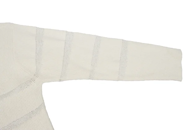 Unbranded Stripe Openwork Knitting Sweater K-167884_005