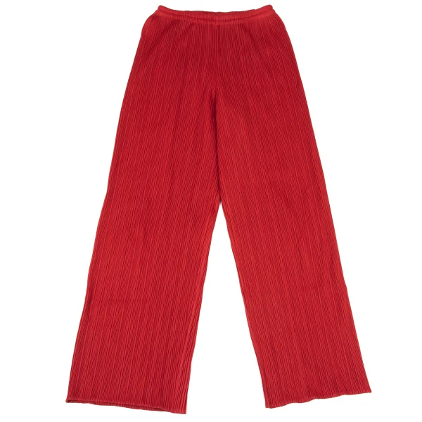 PLEATS PLEASE Straight Wide Pants Red 4 K-167888_001