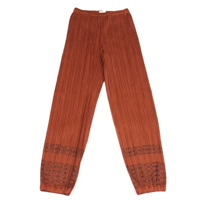 PLEATS PLEASE Hem Printed Pants