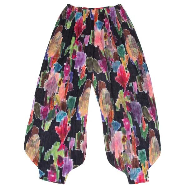PLEATS PLEASE Multi Color Mosaic Printed Harem Pants Multi-Color 4 K-167891_001