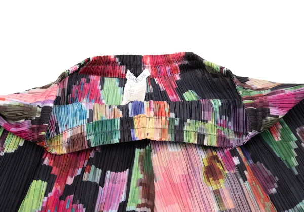 PLEATS PLEASE Multi Color Mosaic Printed Harem Pants K-167891_003