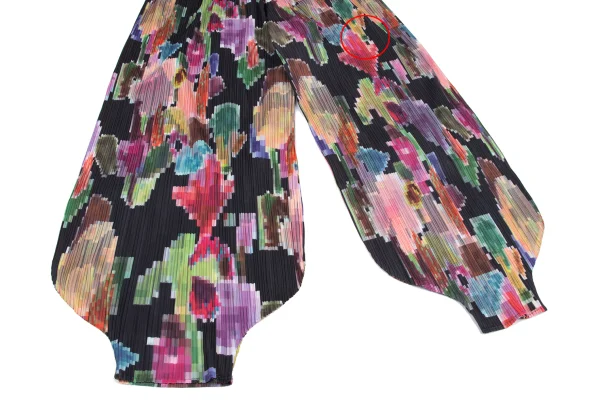 PLEATS PLEASE Multi Color Mosaic Printed Harem Pants K-167891_004