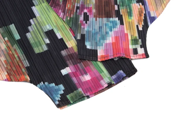 PLEATS PLEASE Multi Color Mosaic Printed Harem Pants K-167891_006