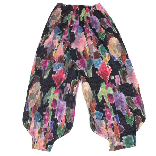 PLEATS PLEASE Multi Color Mosaic Printed Harem Pants K-167891_009