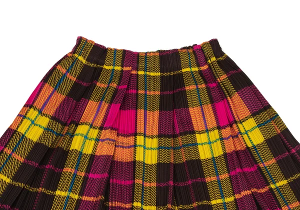 PLEATS PLEASE Check Printed Tuck Pleats Skirt K-167895_003