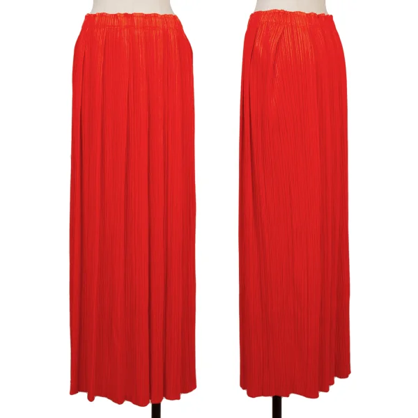 PLEATS PLEASE Tuck Pleats Skirt Red 4 K-167896_001