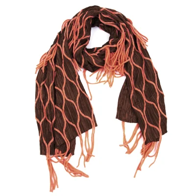 PLEATS PLEASE Fringe Design Pleated Stole