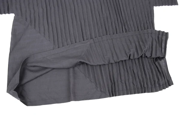 ISSEY MIYAKE me Blended Side Pleated Boat Neck T-shirt K-167899_008