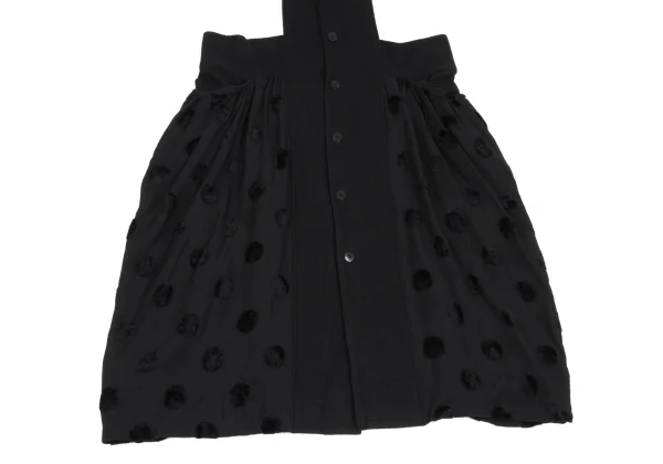 LIMI feu Wool Side Open Hem Dot Design Dress K-167902_007