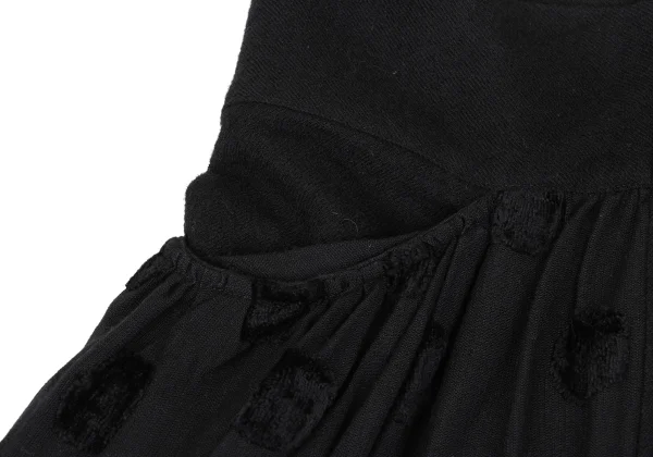 LIMI feu Wool Side Open Hem Dot Design Dress K-167902_008