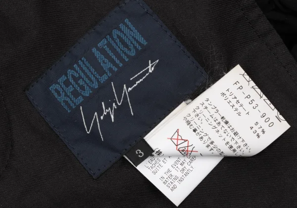 REGULATION yohji yamamoto Gathere Waist Dropped Crotch Pants K-167906_012