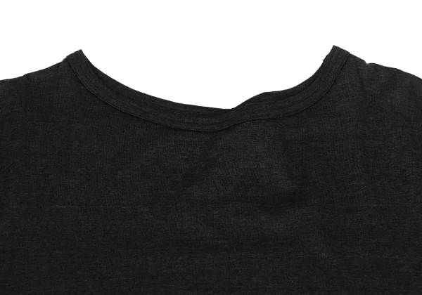 Yohji Yamamoto Super Blue Cotton Back Printed Side Slit Design T-shirt K-167907_004