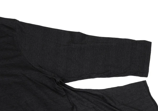 Yohji Yamamoto Super Blue Cotton Back Printed Side Slit Design T-shirt K-167907_005