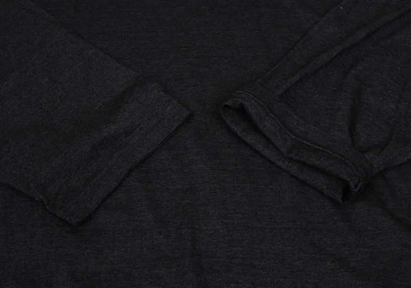 Yohji Yamamoto Super Blue Cotton Back Printed Side Slit Design T-shirt K-167907_006