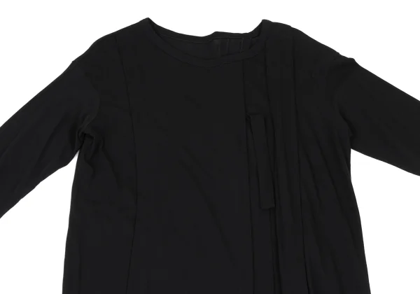 RAGNE KIKAS Yohji Yamamoto Cotton Pleated Design Long T-shirt K-167908_003